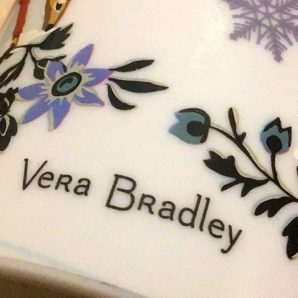 Vera Bradley Winter Wonderland Woodland Animal Flip Top To Go Travel Tumbler